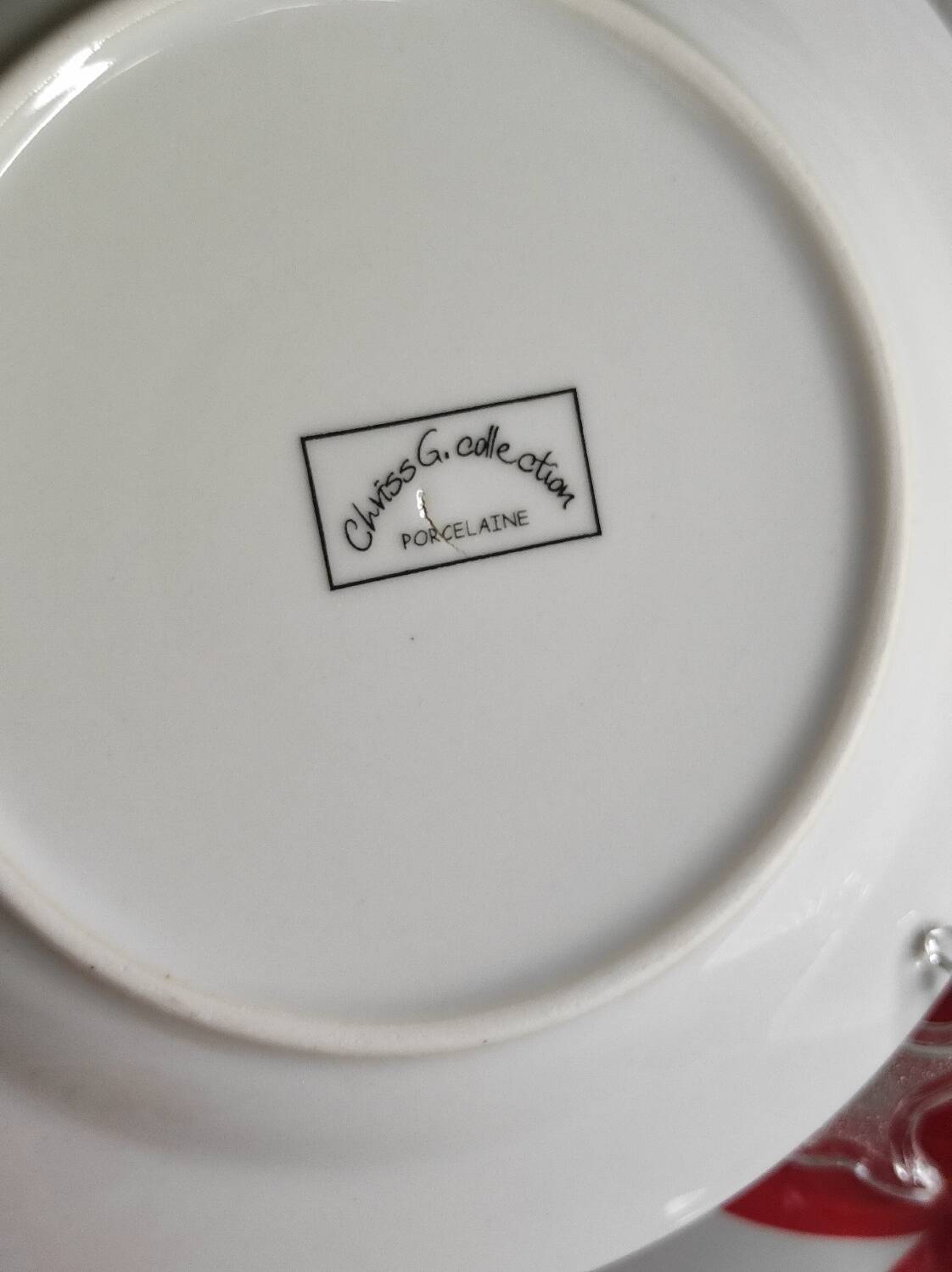 Porcelain floral dessert plates