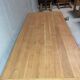 Wooden dining table with curved legs – authentic charm