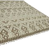 Handmade Turkish One of a Kind 297 cm x 430 cm Beige Wool Carpet