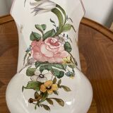 Lallier Moustiers hexagonal vase H 29cm