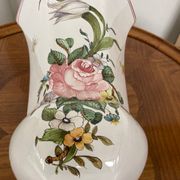 Lallier Moustiers hexagonal vase H 29cm