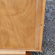 Enfilade of the 50s in oak and mahogany feet compass