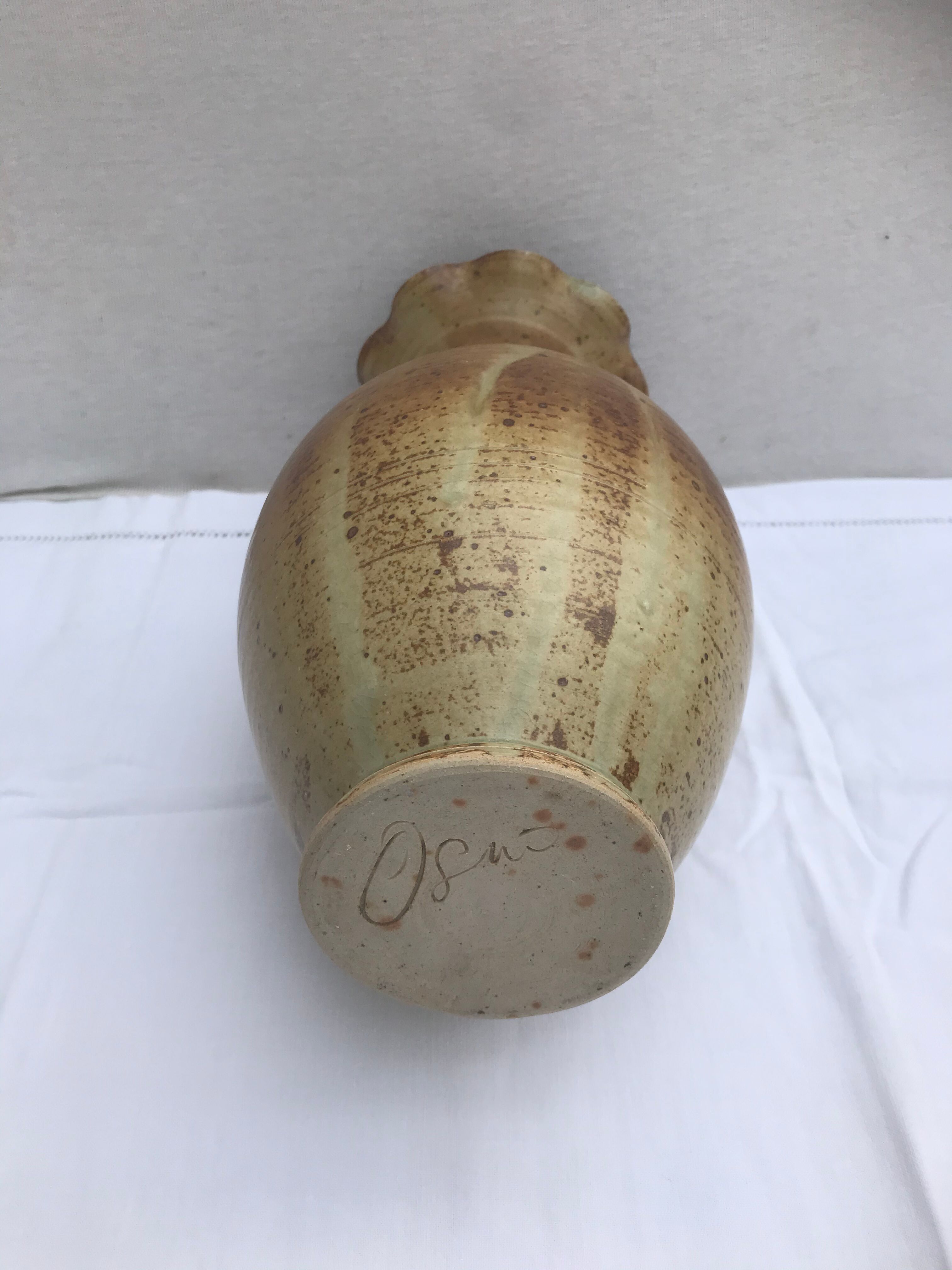 Old sandstone vase