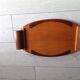 Vintage wooden marquetry serving tray - Art Deco 1930s