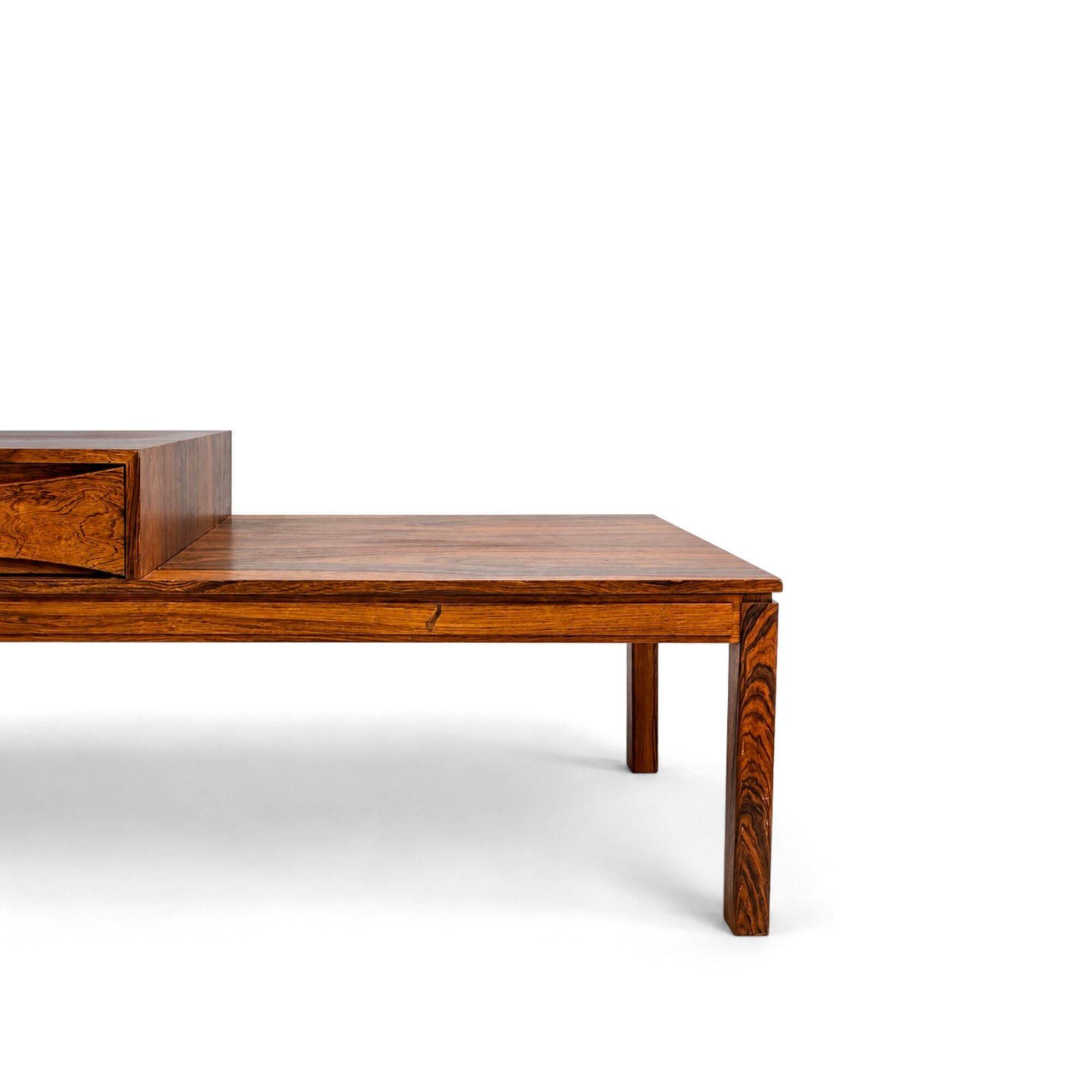 Bench with rosewood box, Swedish design 1960s