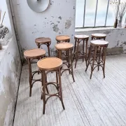Set of 8 bistro-style bar stools Baumann.