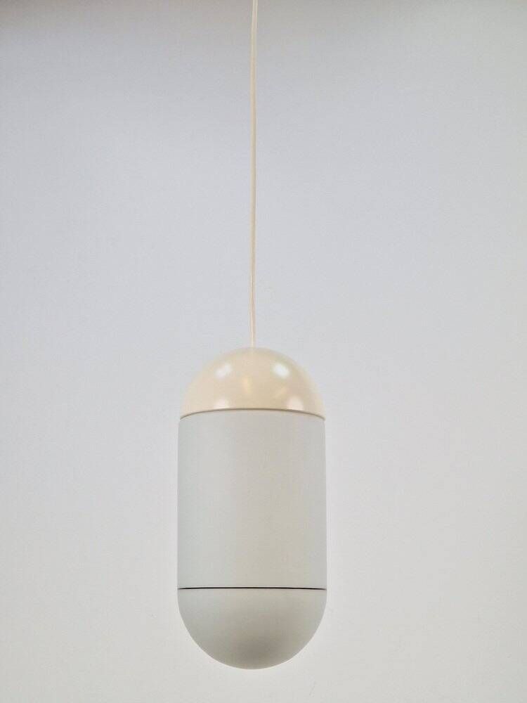 Vintage Pill Pendant Lamp in Milk Glass from Peill & Putzler, Germany, 1960s