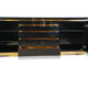 Brass and lacquer sideboard by Jean Claude Mahey, 1970s