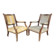 Set of 19th Century English Armchairs in Sheraton Style