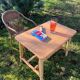 Petite table en rotin