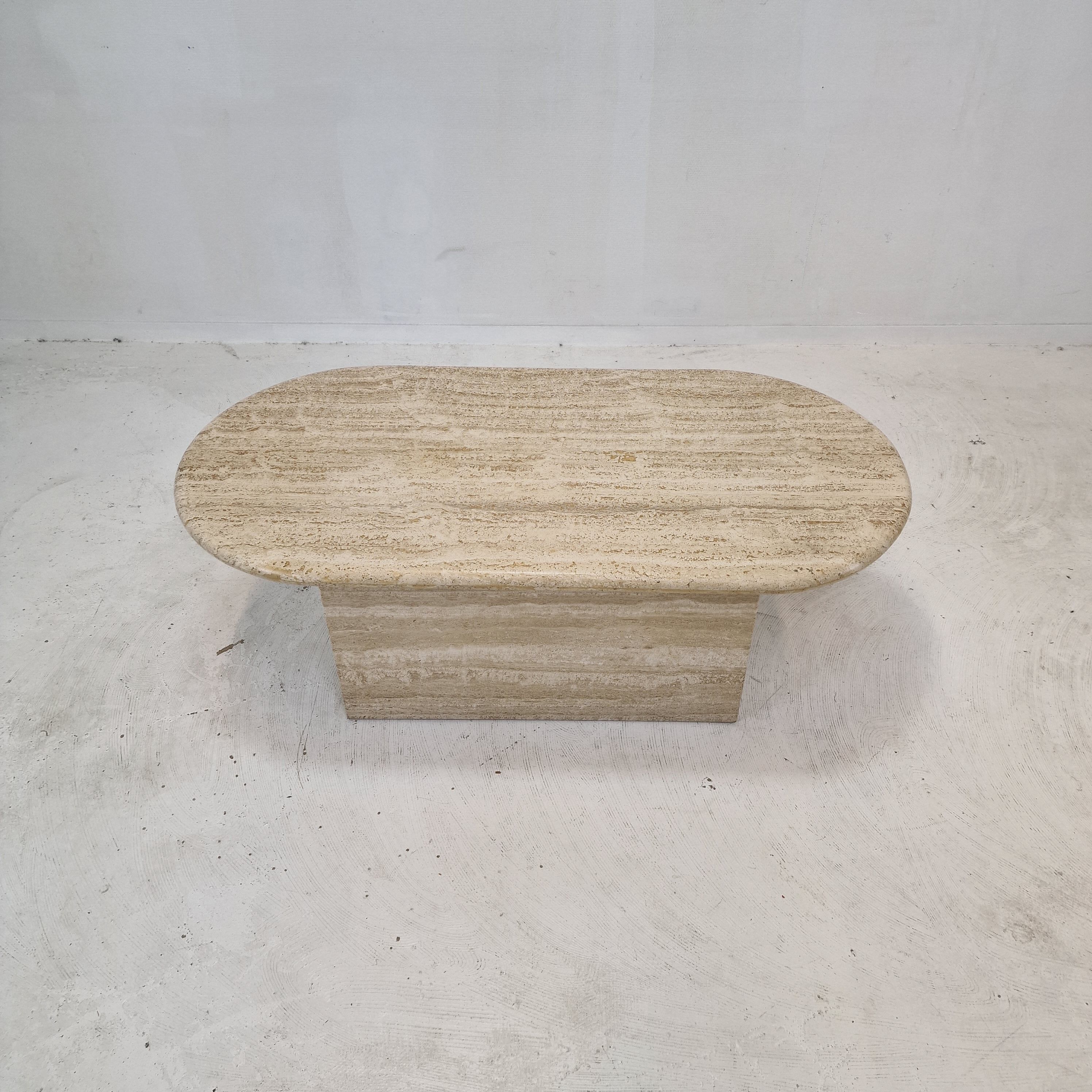Travertin coffee table