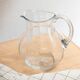 White glass jug "Lison"