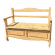 Banc coffre en bois ancien