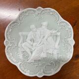 Pair of 2 decorative biscuit plates