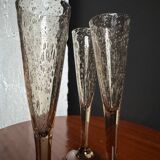 Champagne flutes bubble glass Biot