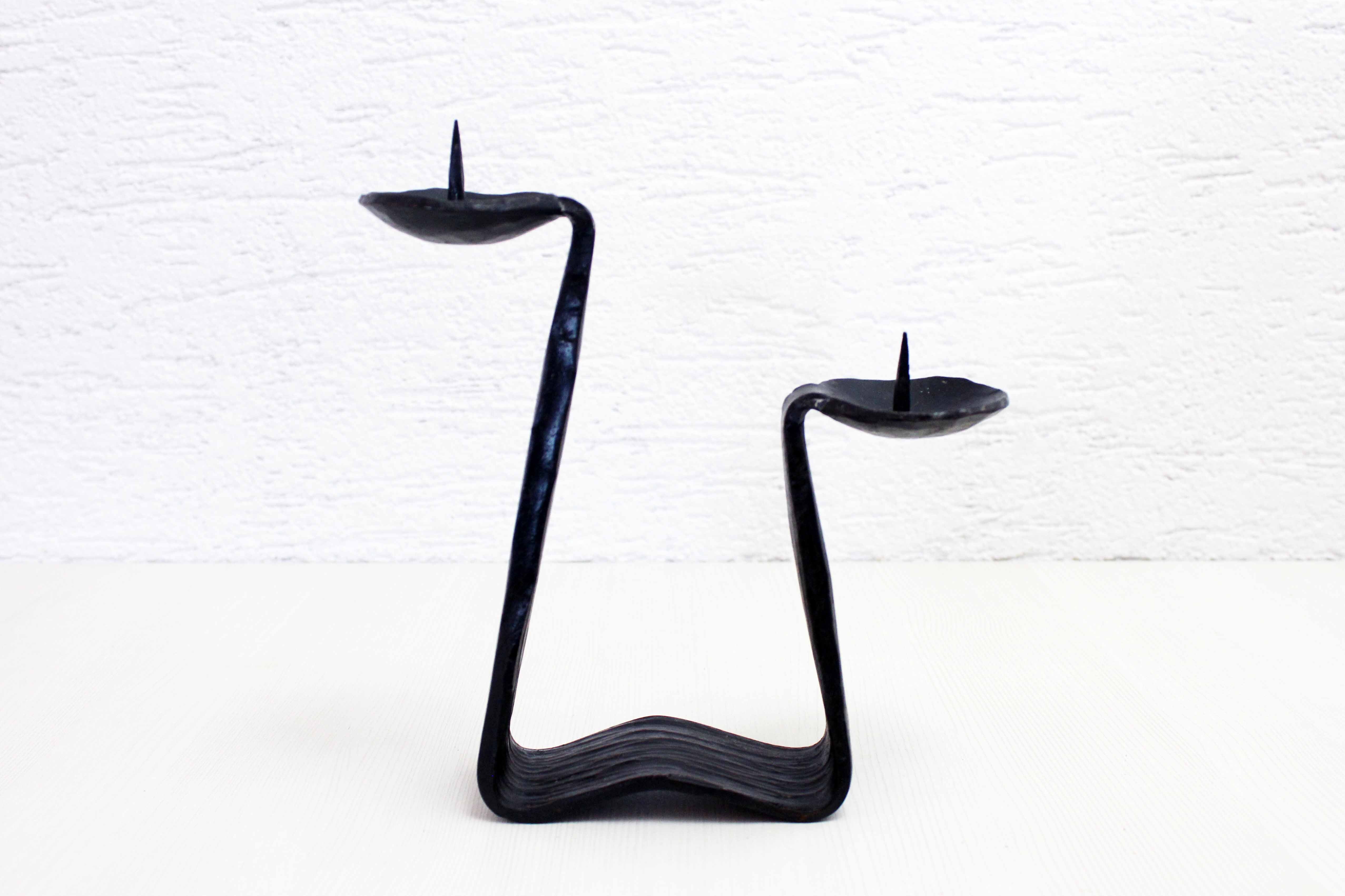 Candle holder pique double candle