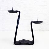 Candle holder pique double candle