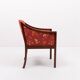Fauteuil élégant moderne danois par Ole Wanscher pour P. Jeppensen, années 1960
