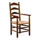 Fauteuil chêne et paille dans l’esprit de Charlotte Perriand 1950