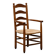Fauteuil chêne et paille dans l’esprit de Charlotte Perriand 1950