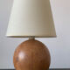 Vintage blond wooden lamp