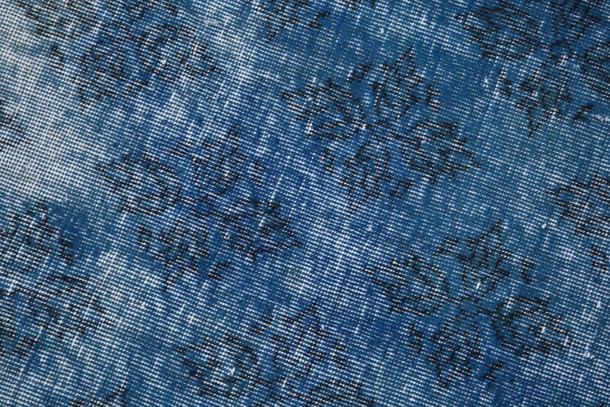 4x7 Shades Of Blue Classic Vintage Rug, 112x205Cn