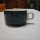 4 tasses bistrot bleu nuit et blanches