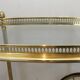 Oval brass trolley from Maison Baguès.