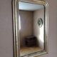 Golden mirror rounded edge 108x71cm