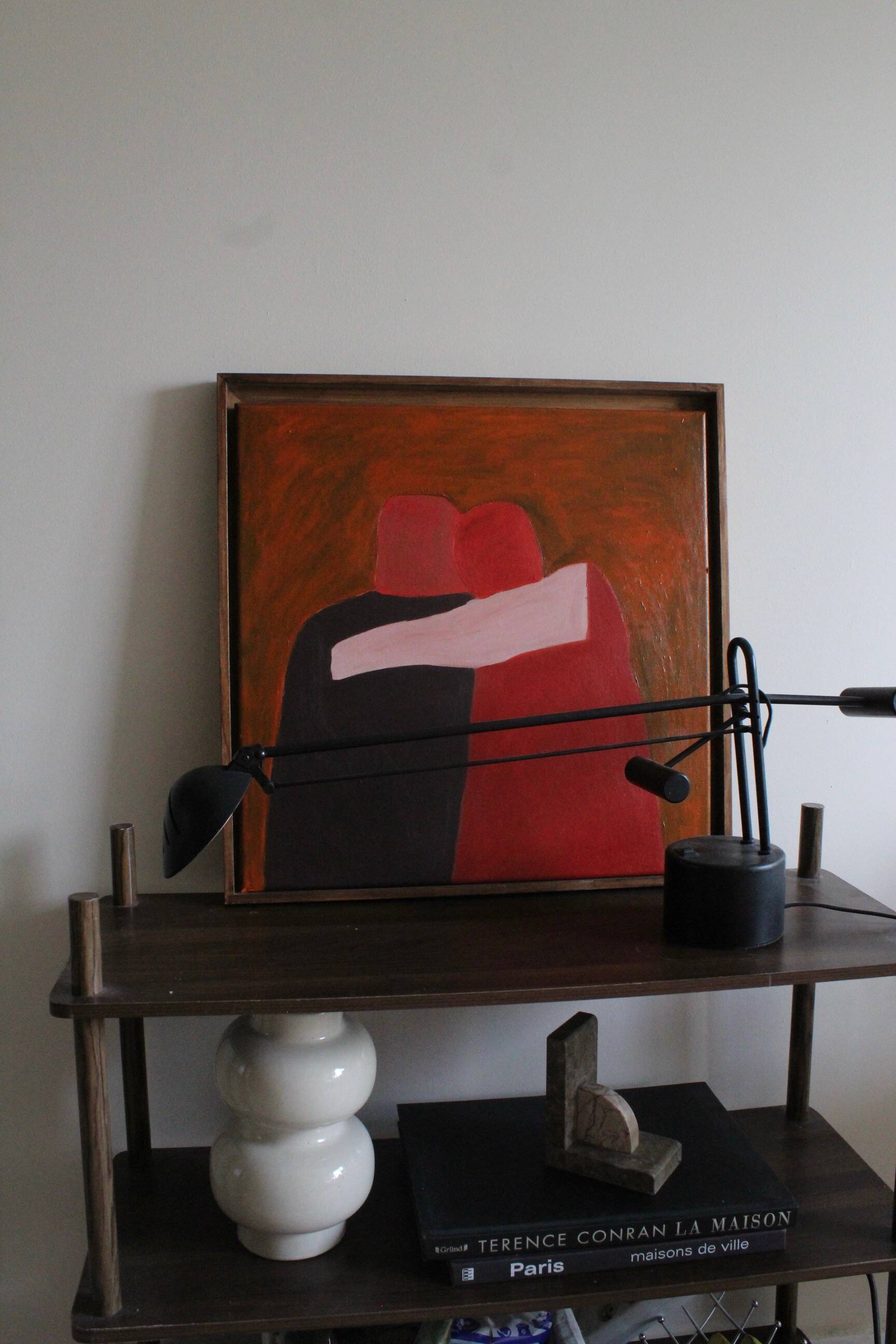 Toile contemporaine couple