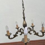 Old style metal chandelier (candle bulbs)