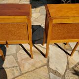 Set of 2 pedestal tables
