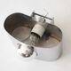 Stainless steel wall lamp space age 1970