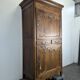 Standing man Louis XV in carved and marquetry cherry wood with a star.