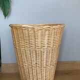 Large Wicker Laundry Basket 1980s/90s