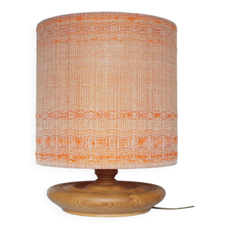 Lampe pied bois années 70