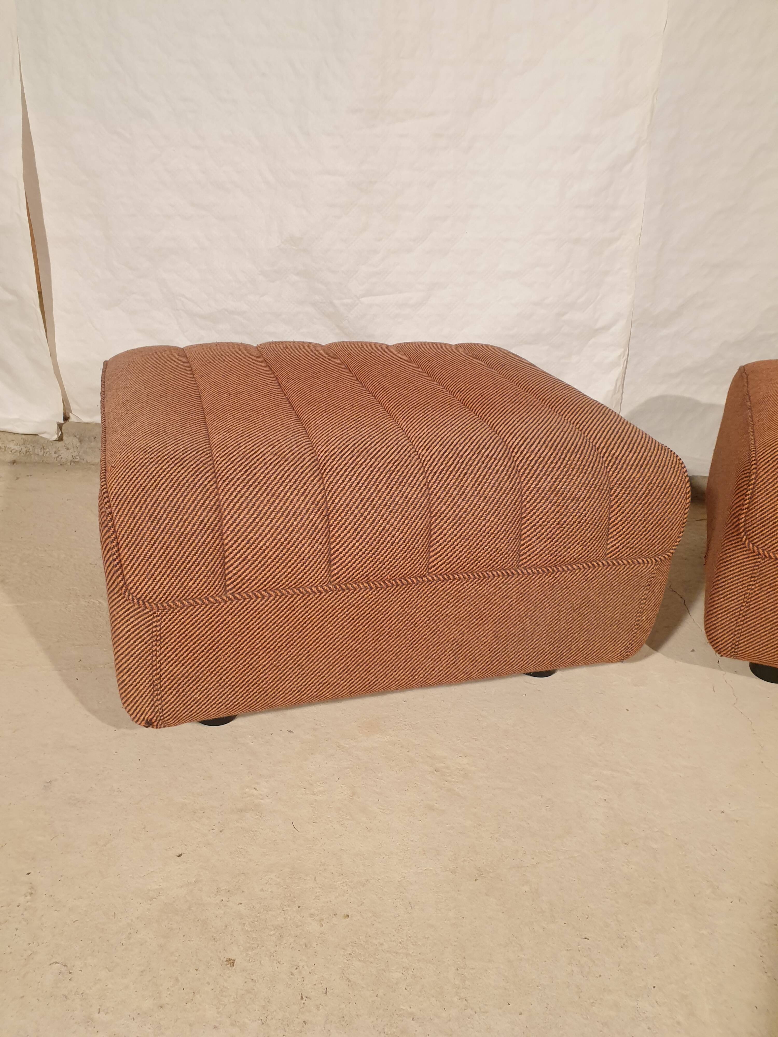 Pair of vintage ottomans