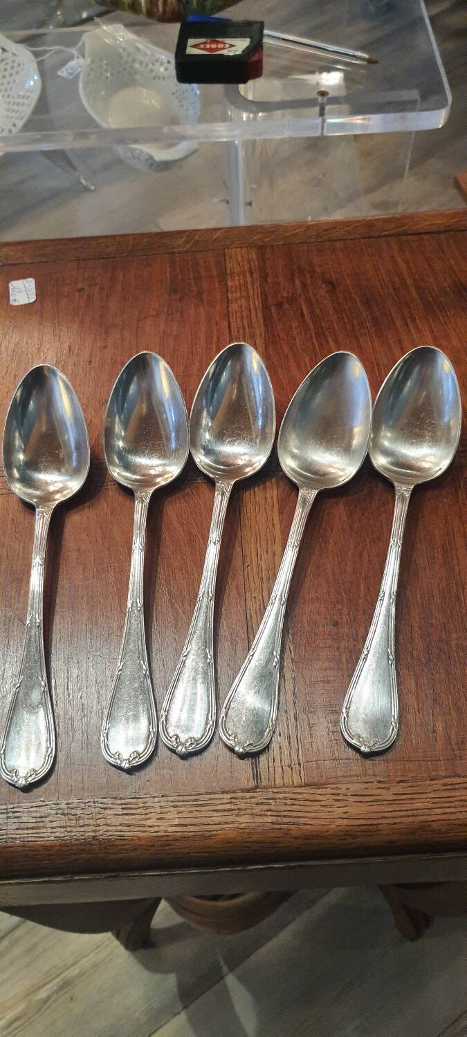 5 Christofle spoons