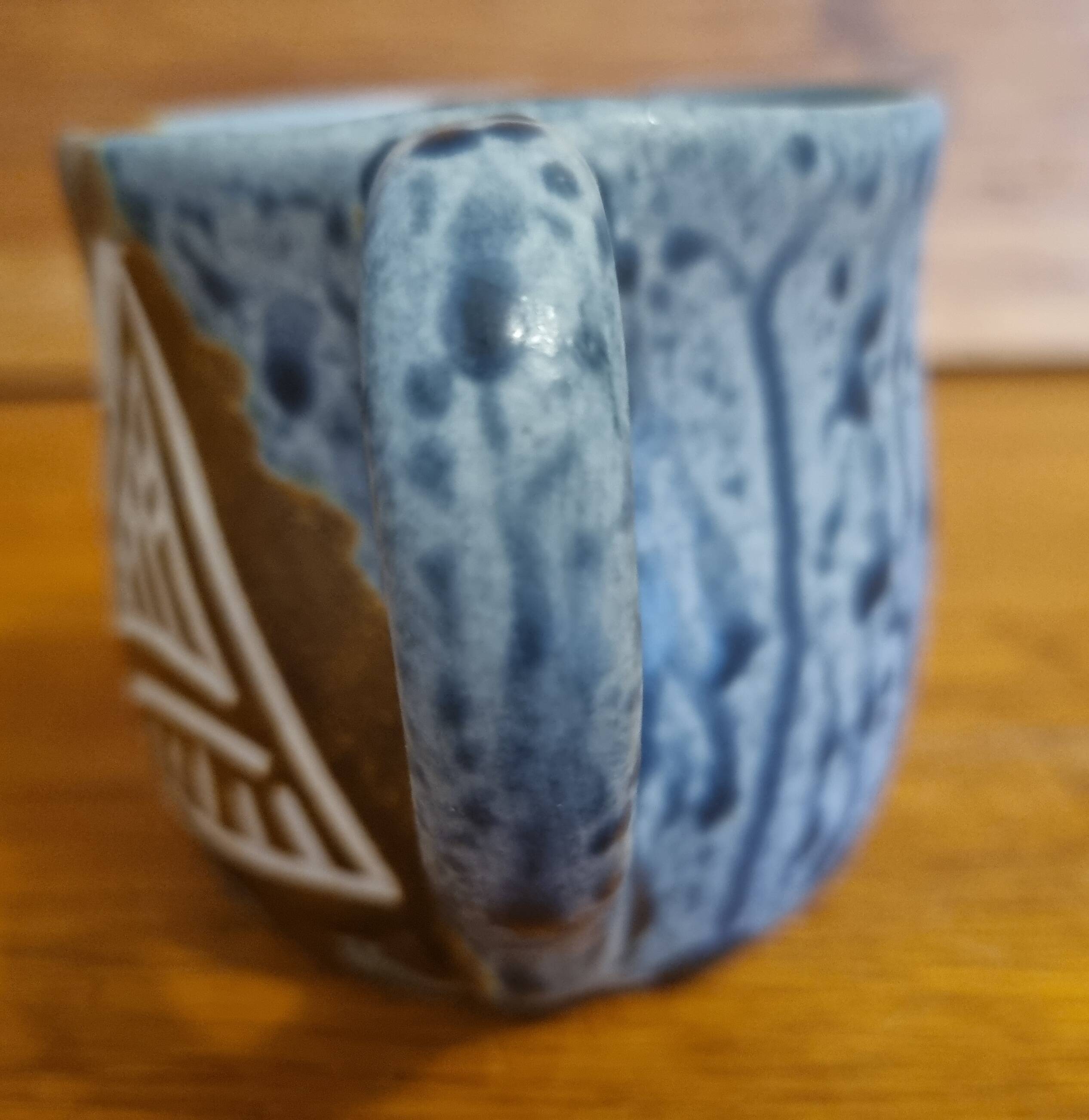 Polynesian ceramic mug Maohi pattern