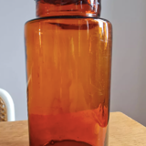 Amber apothecary bottle