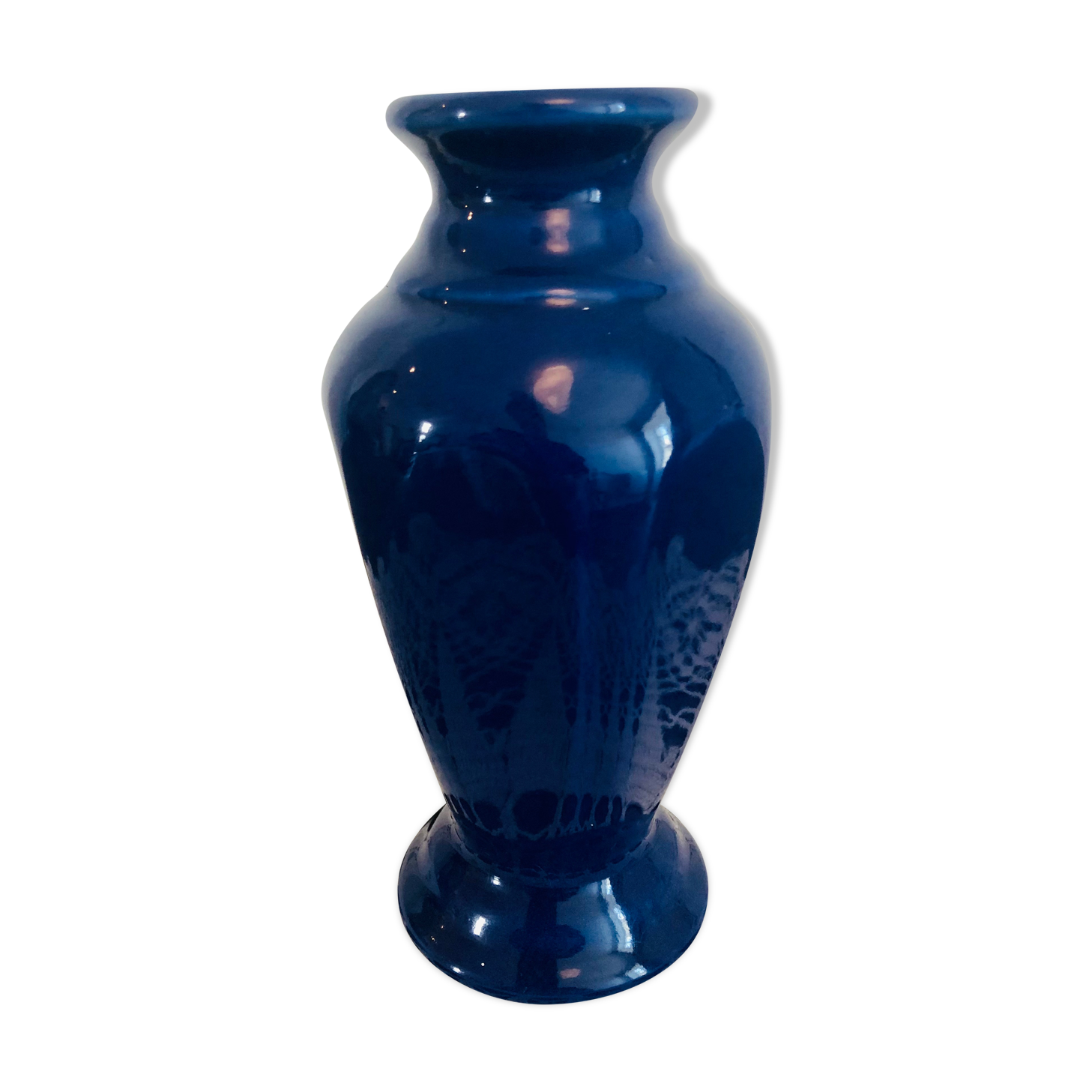 Small blue vase
