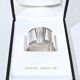 Christofle - silver napkin ring cluny model “cb”