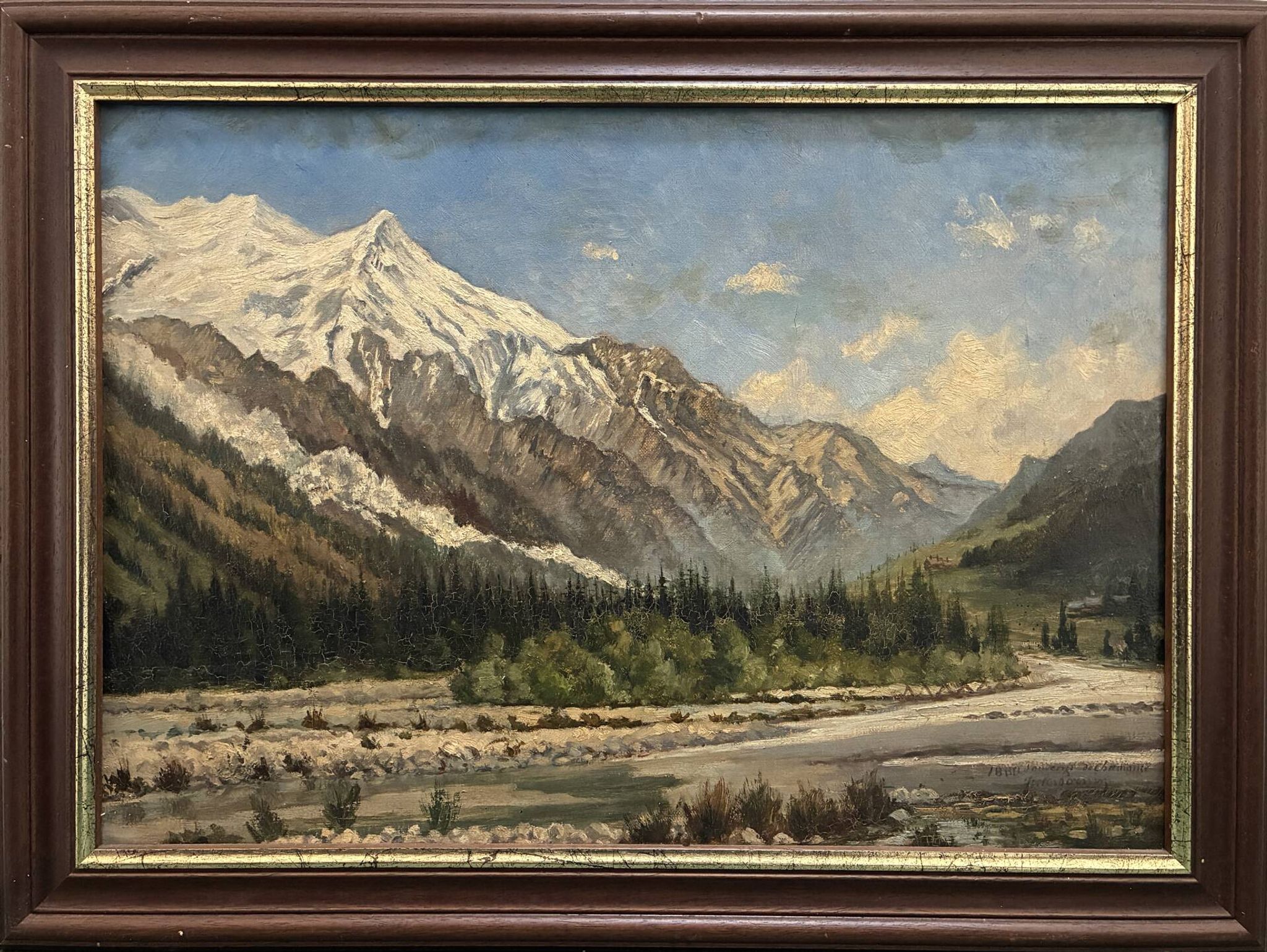 View of Chamonix, Jules Lorning, 1888