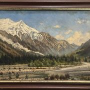 View of Chamonix, Jules Lorning, 1888