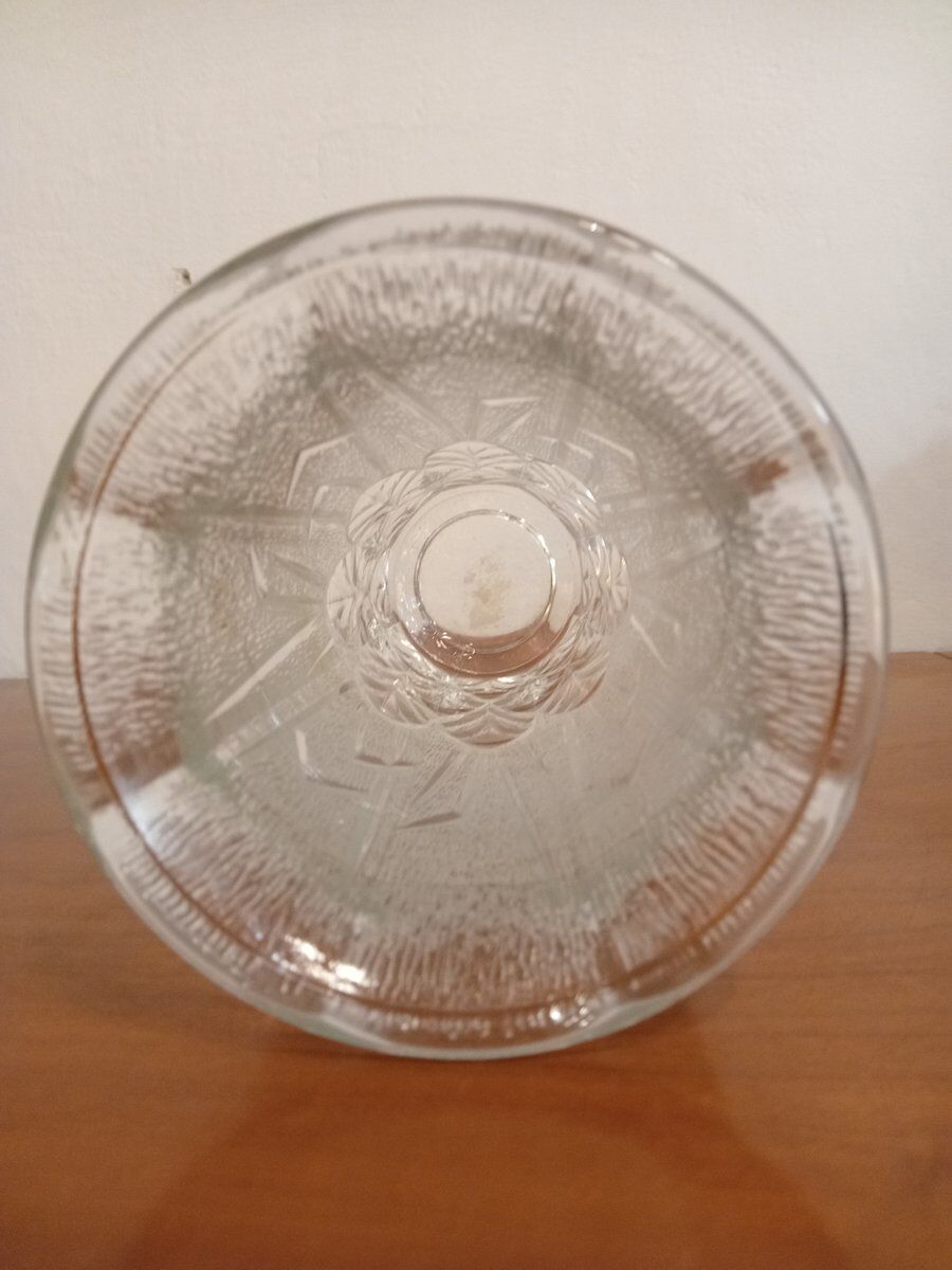 Transparent glass vase, 1970s