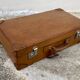 Vintage leather suitcase 1950
