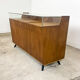 Vintage oak shop jewellery display counter with drawers