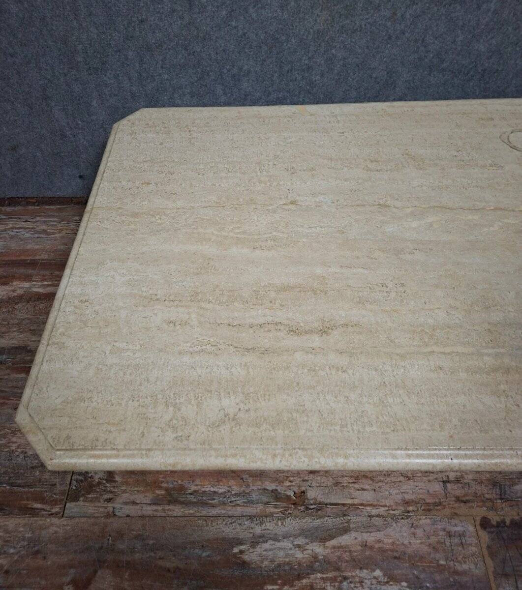 Travertine coffee table – 1970s work
