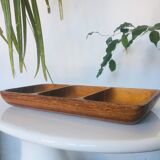 Danish teak aperitif tray