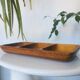Danish teak aperitif tray